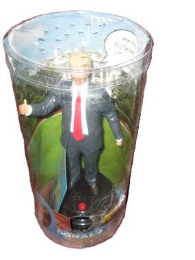 Talking Donald Trump Figure Speaks Multiple Lines in Real Voice